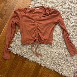 O’Neil long sleeve front tie